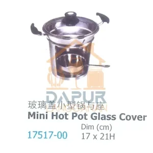 Mini Hot Pot Glass Cover (17517)