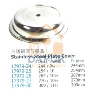 Stainless Steel Plate Cover (17979)
