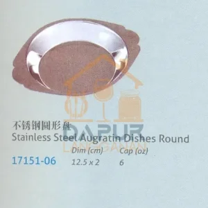 Stainless Steel Augratin Dishes Round