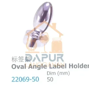 Oval Angle Label Holder (22069)