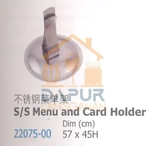 S/S Menu and Crad Holder