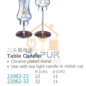Use with tea light candle in metal cup (22082)