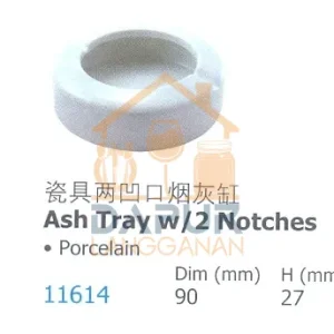 Ash tray with 2 Notches