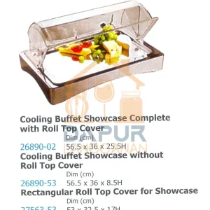 Rectangular Roll Top Cover for Showcase (26890)
