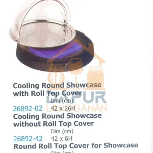 Round Roll Top Cover for Showcase (26892)