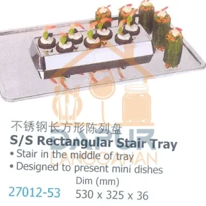 S_S Rectangular Stair Tray (27012)