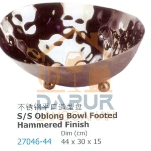 S/S Oblong Bowl Footed