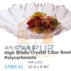 High Grade Crystal Clear Bowl (27065)