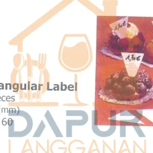 White PVC Triangular Label (27717)