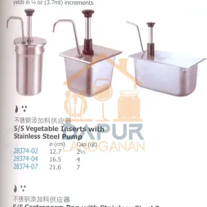 S_S Gastronorm Pan with Stainless Steel Pump (28374)