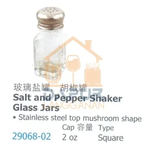 Salt and Pepper Shaker Glass Jars
