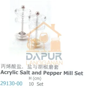 Acrylic Salt & Pepper Mill Set