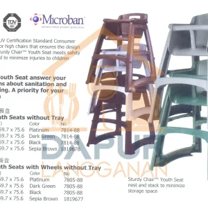 Sturdy Chair Youth Seats without Tray _ cf (29252)