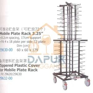 Mobile Plate Rack 3.25"