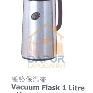 Vacuum Flask 1 Liter - Mirror chrome finish body (32222)