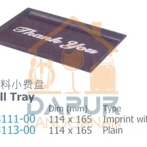 Bill Tray - Imprint with Thank you (33111)