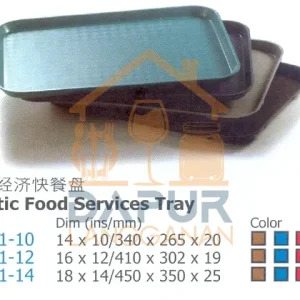 Plastic Food Services Tray