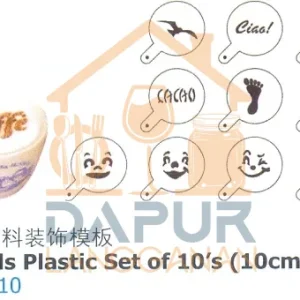 Stencils Plastic Set of 10's