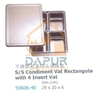 S_S Condiment Vat Rectangular (50606)