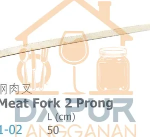 Stainless Steel Meat Fork 2 Prong