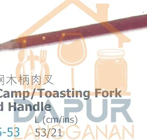 Stainless Steel Camp / Toasting Fork Wood handle Wood Handle