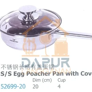 S_S Egg Poacher Pan with Cover (52699)