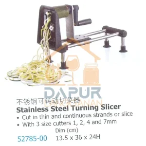 Cut in thin and continuous strands or slice (52785)