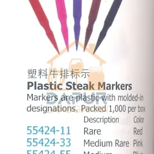 Markers are plastic with molded (55424)