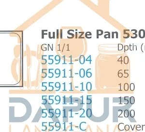 Full Size pan 530 x 325 mm