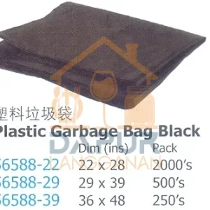 Plastic Garbage Bag Black