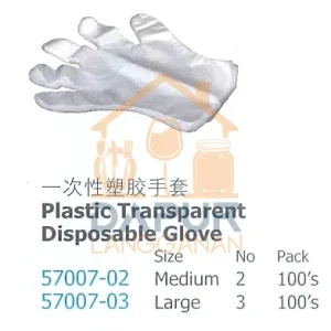 Plastic Transparent Disposable Glove