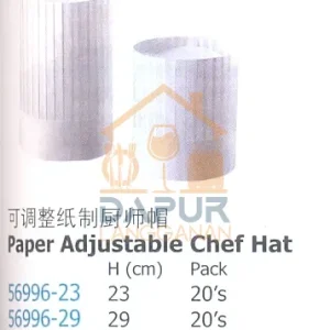 Paper Adjustable Chef hat