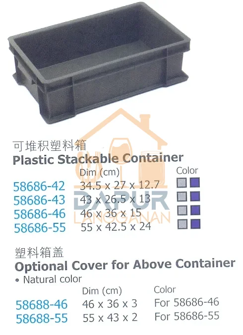 Plastic Stackable Container