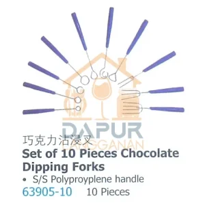 Set of 10 Pieces Chocolate Dipping Forks